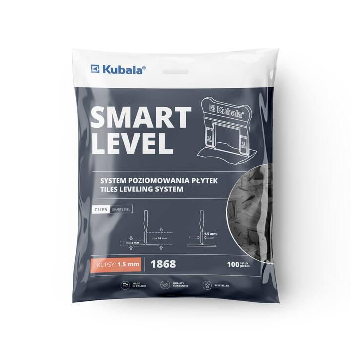 Klipsy 1.5 mm SMART LEVEL – opakowanie 100szt