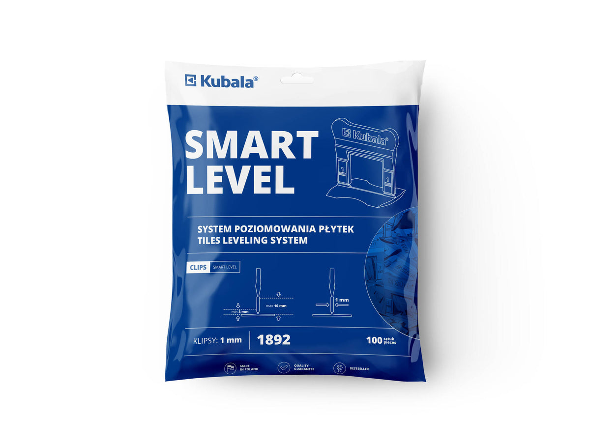 Klipsy 1.0 mm SMART LEVEL – opakowanie 100 szt.