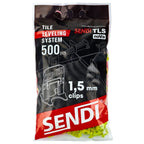 System poziomowania płytek SENDI noVa TLS Klipsy 1,5mm/500szt.