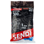 System poziomowania płytek SENDI noVa TLS Klipsy 1mm/500szt.
