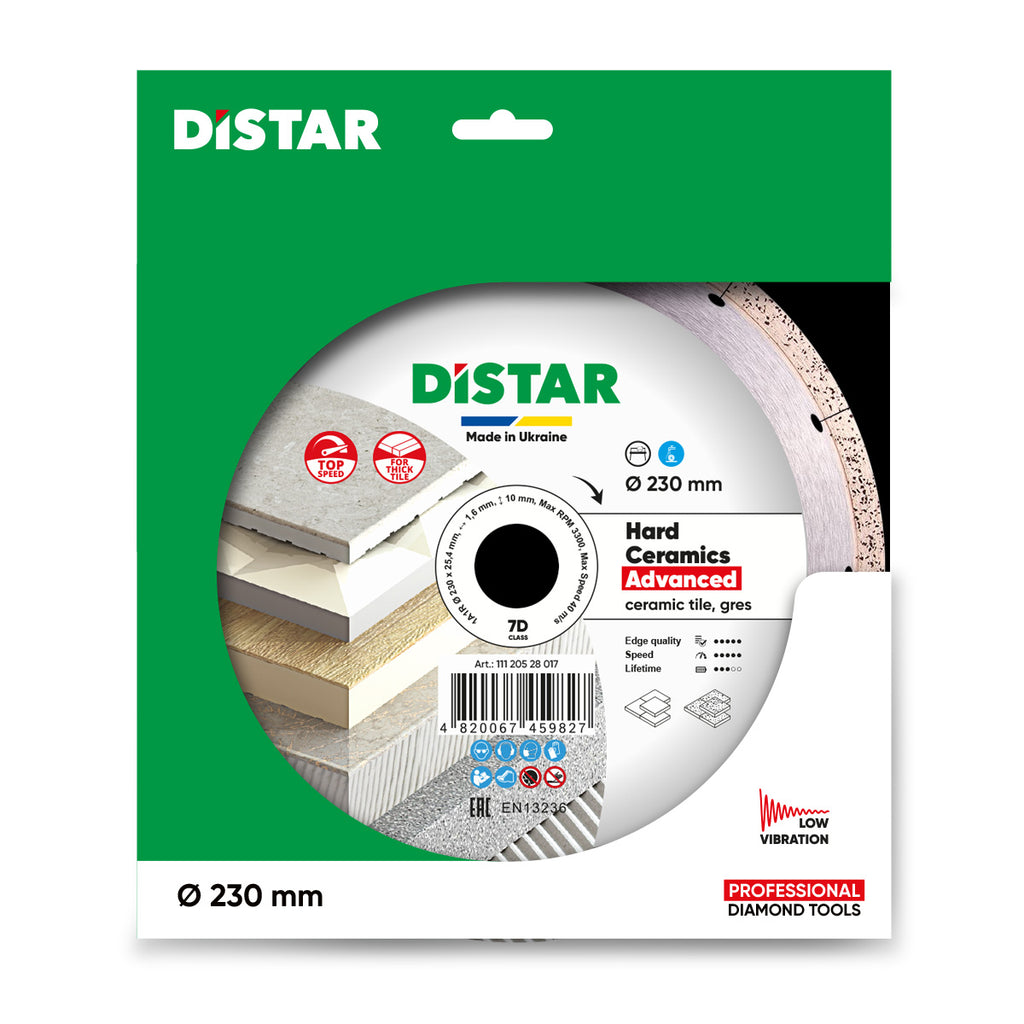 Diamentowa tarcza tnąca 1A1R 230 Hard ceramics Advanced