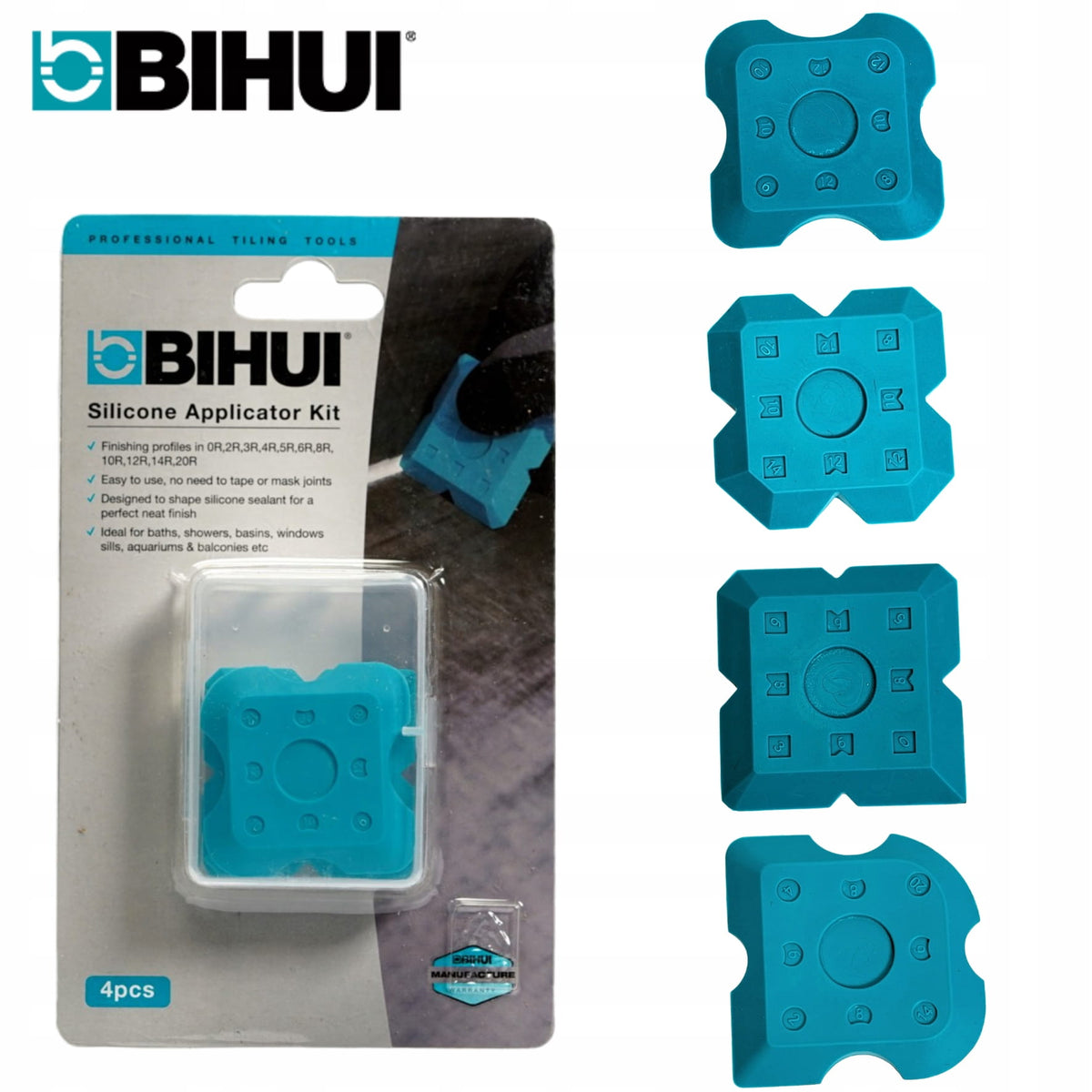 BIHUI SZPACHELKI DO SILIKONU (4 szt)