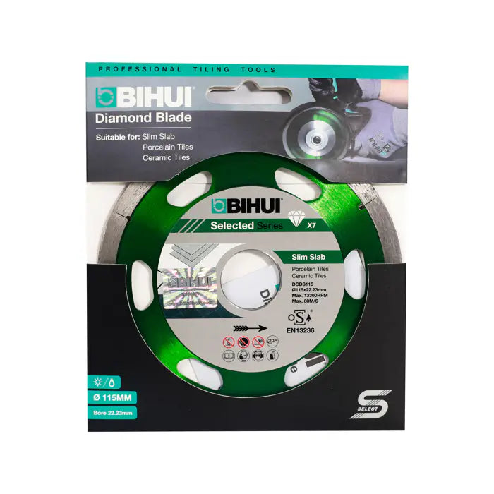 BIHUI DCDS115 TARCZA DIAMENTOWA B-SLIM SEGMENTOWA DO CIĘCIA PŁYTEK WĄSKA 115MM