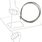 Diamentowe linki do cięcia płytek struny Cord kpl. 5 szt DŁ. 30cm DISTAR