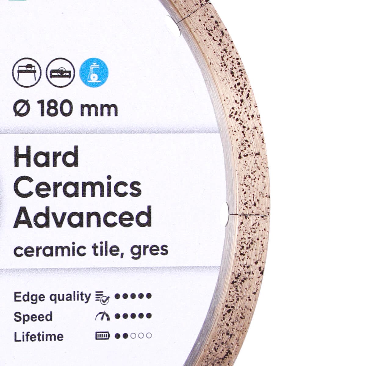 Diamentowa tarcza tnąca 180 Hard Ceramics Advanced