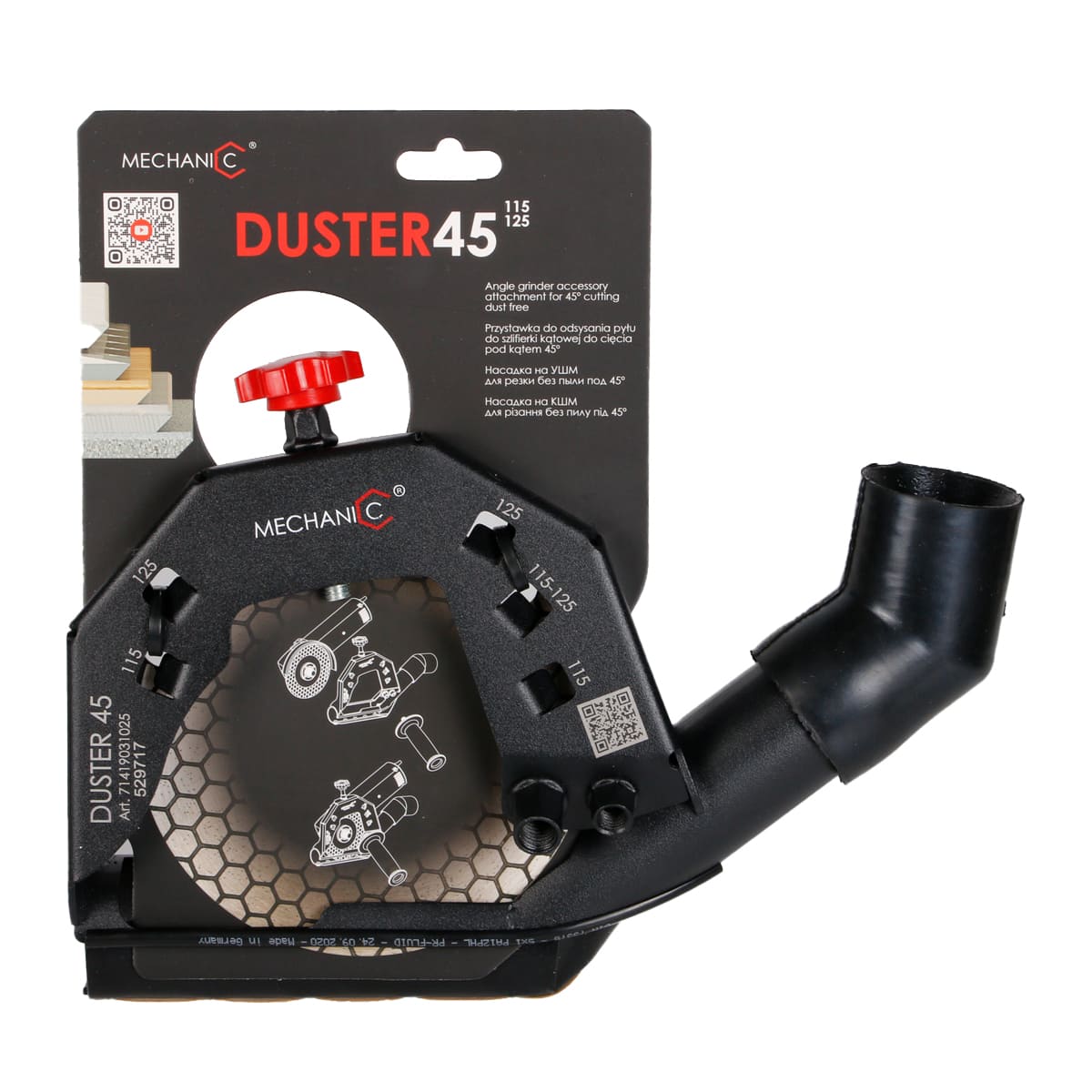 Przystawka do szlifierki kątowej DUSTER 45 115-125