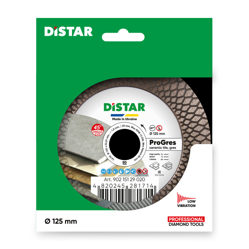 Diamentowa tarcza tnąca 1A1R 125 PRO Gres