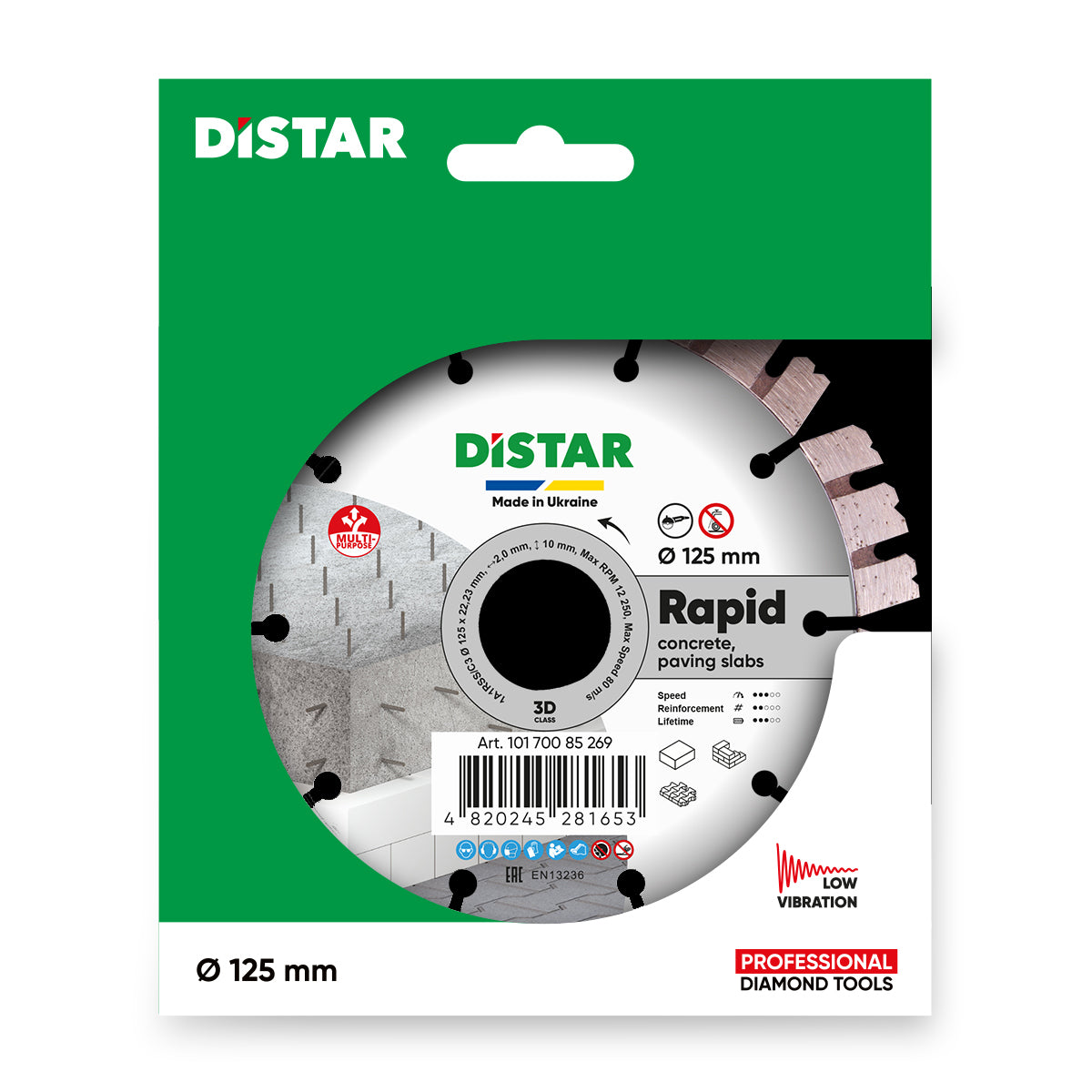 Tarcza diamentowa tnąca 1A1RSS 125 Rapid