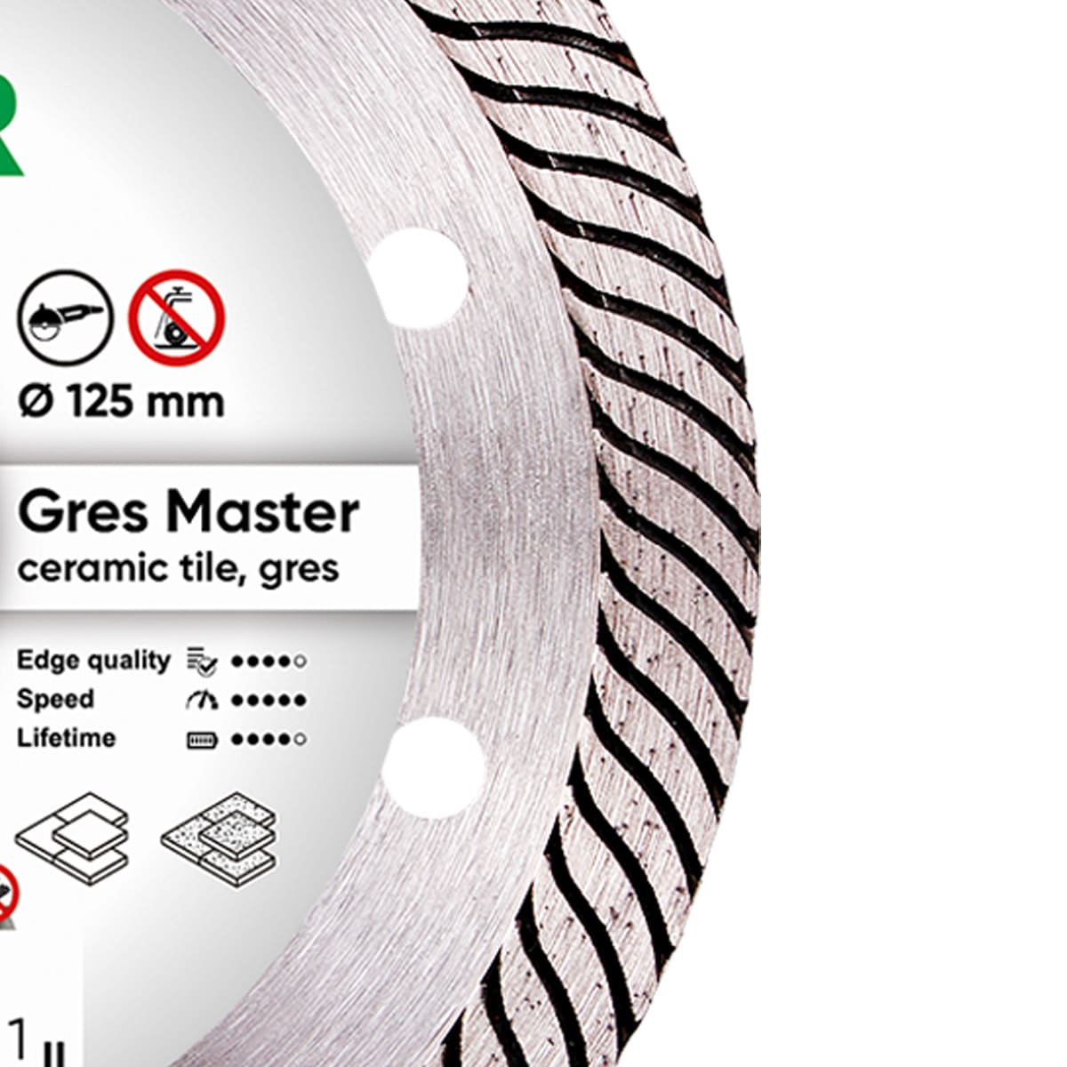 Diamentowa tarcza 1A1R 125 Gres Master