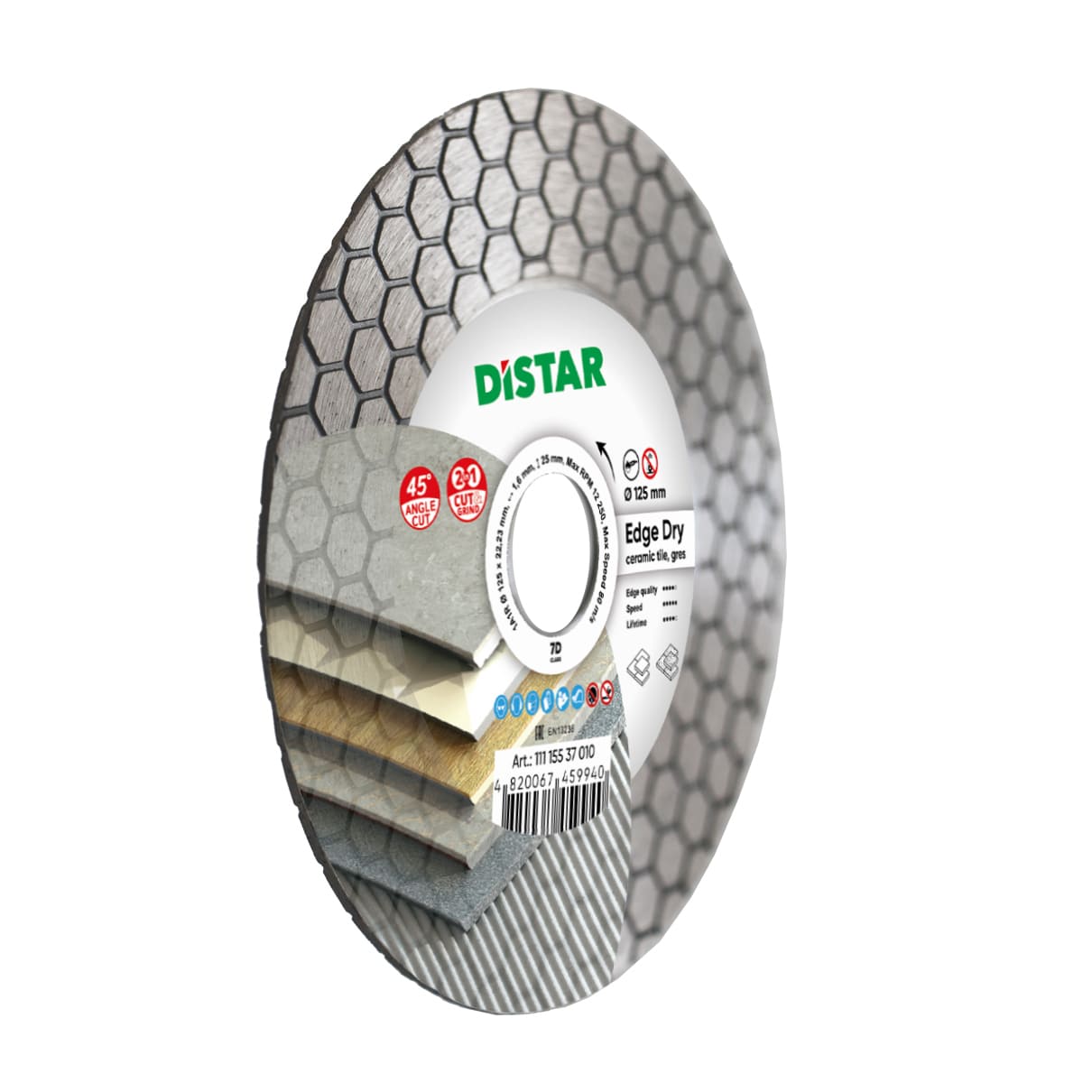 Diamentowa tarcza tnąca 125 Edge Dry