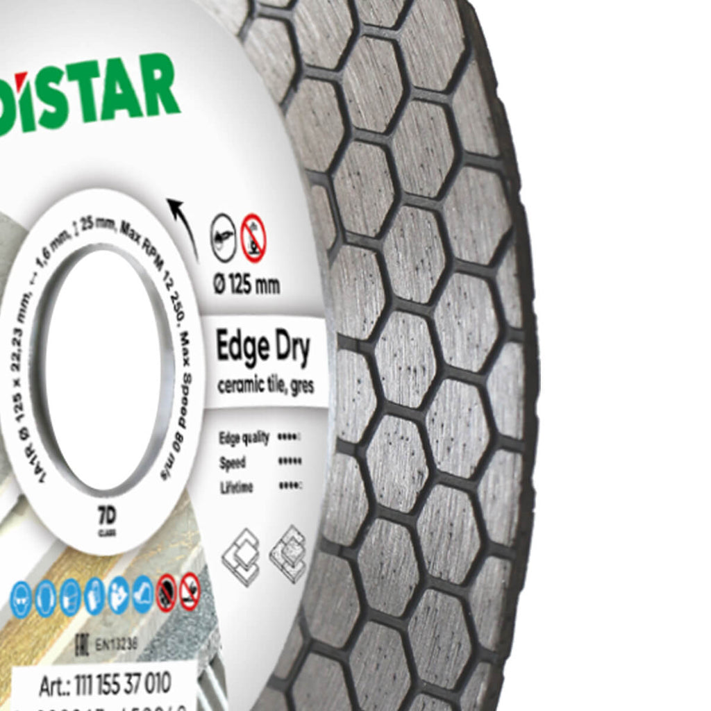 Diamentowa tarcza tnąca 125 Edge Dry