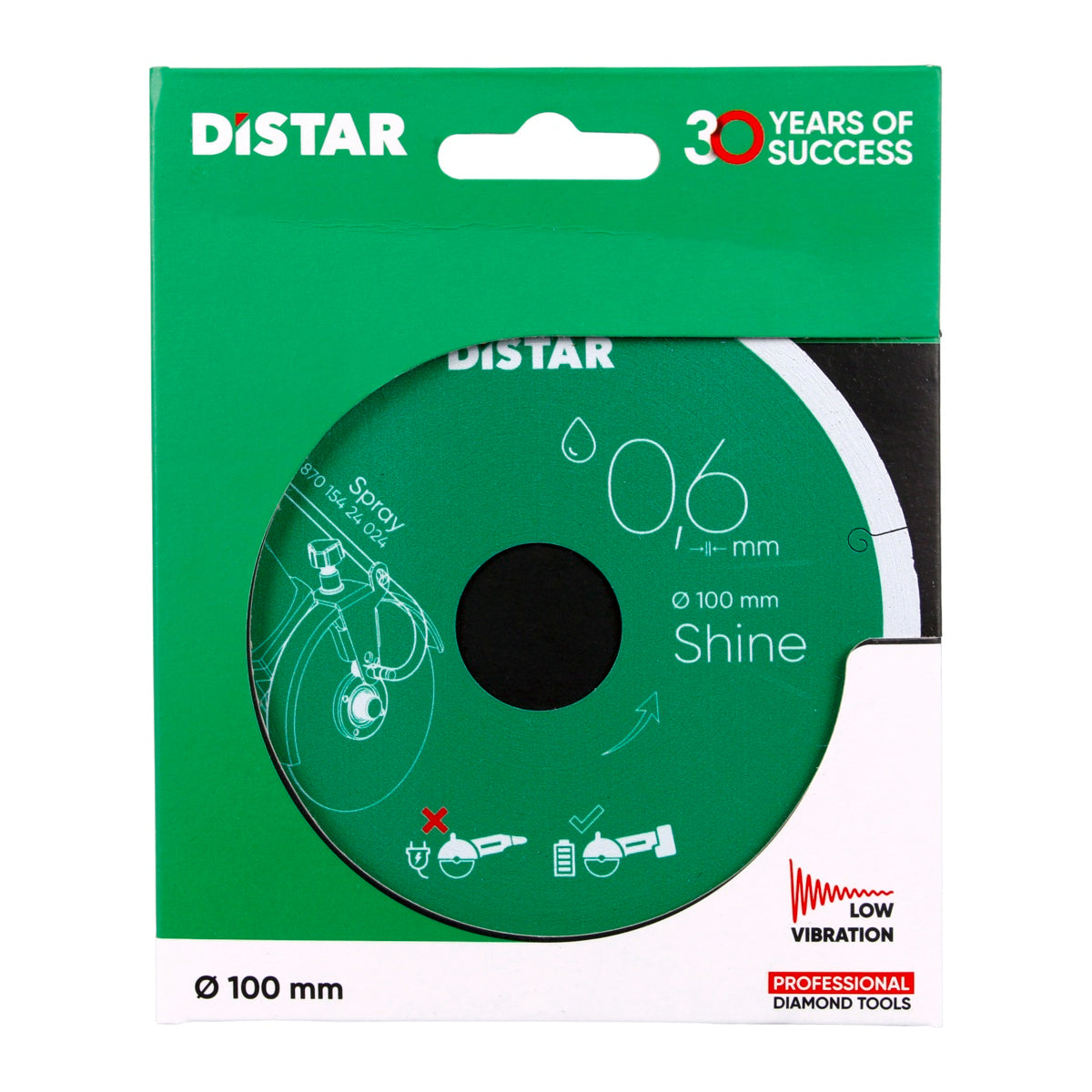 Diamentowa tarcza tnąca 1A1R 100x0,6x22,23 Shine