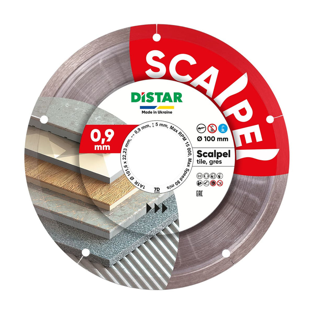 Diamentowa tarcza tnąca Distar 101,6x0,9x22,23 Scalpel