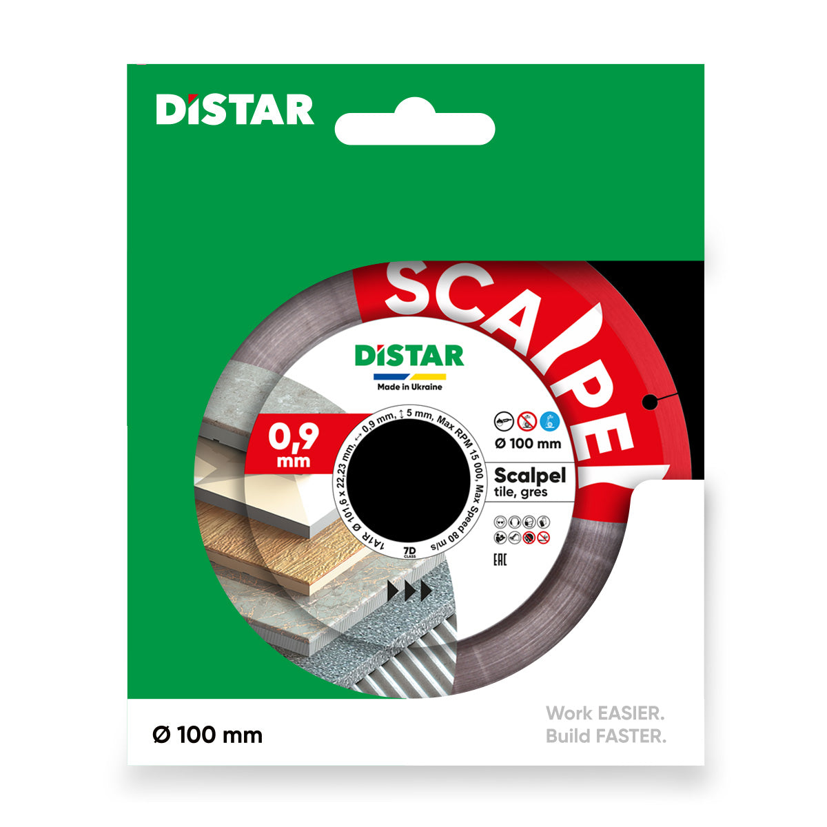 Diamentowa tarcza tnąca Distar 101,6x0,9x22,23 Scalpel