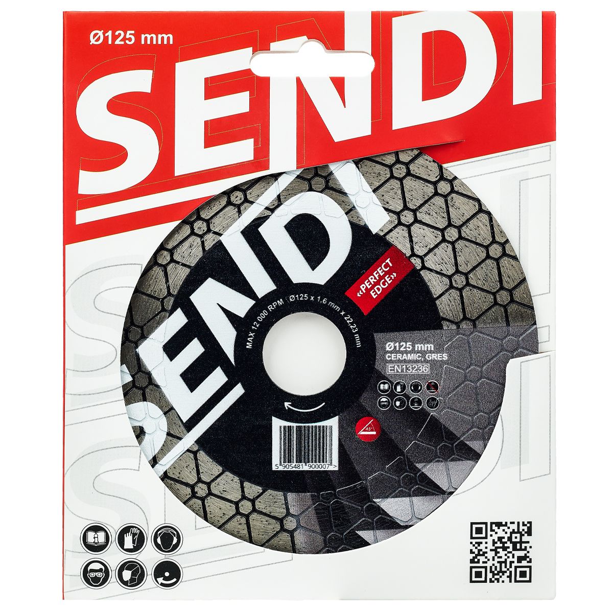 Tarcza do szlifowania płytek SENDI PERFECT EDGE Ø125