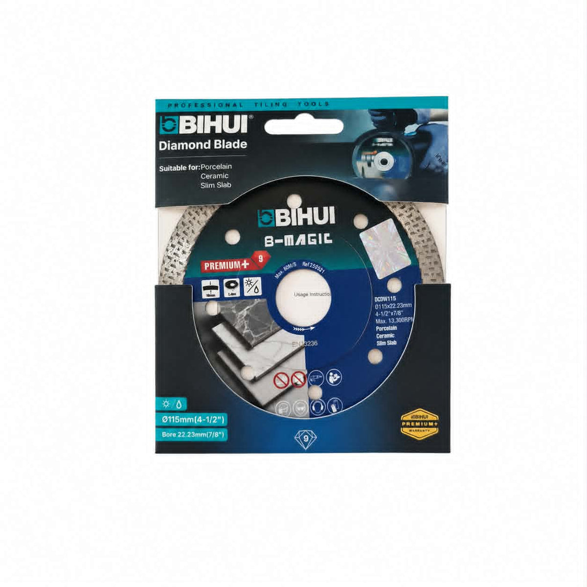 BIHUI TARCZA DIAMENTOWA B-MAGIC DO PORCELANY 115mm