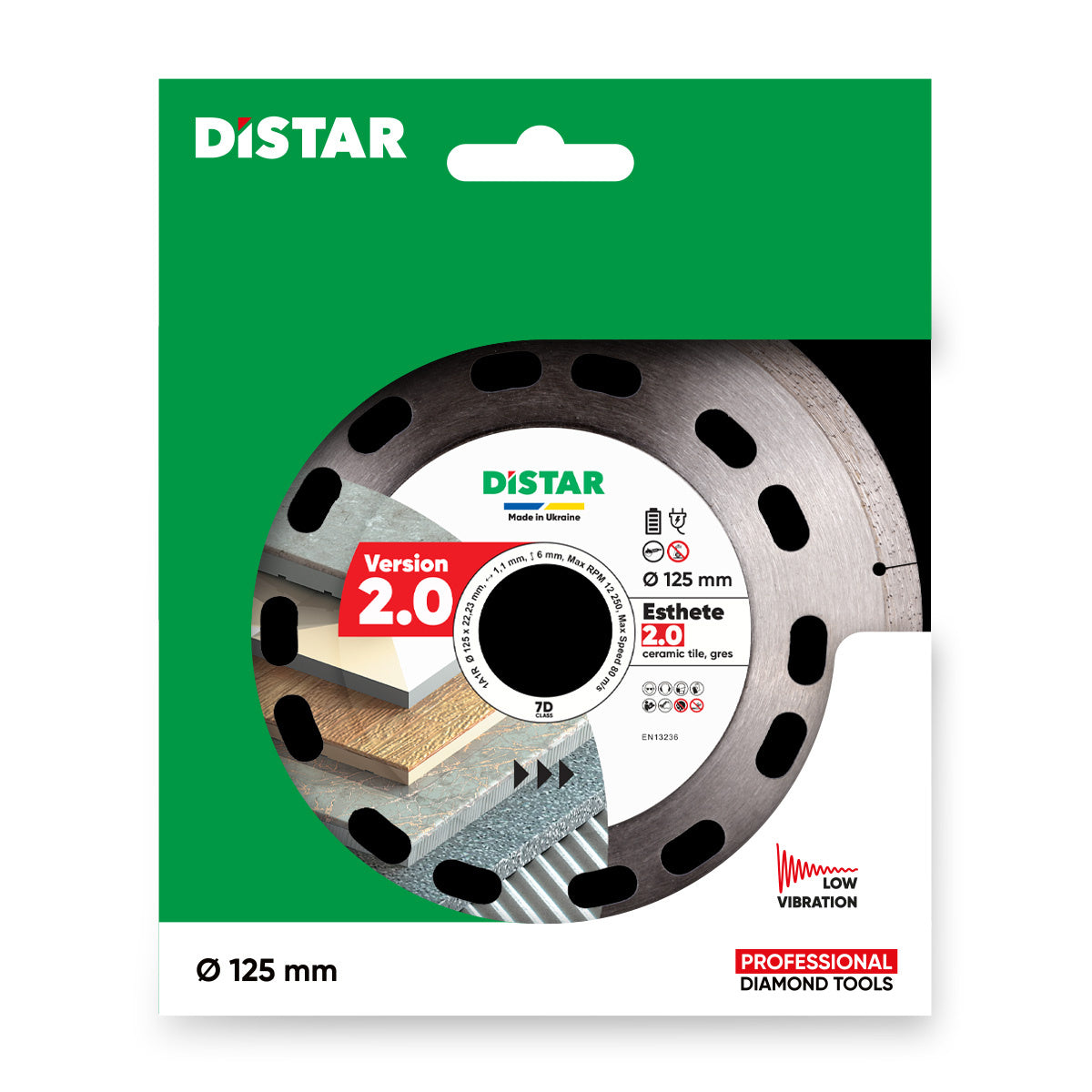 Tarcza Diamentowa Distar 125x22,23 Esthete 2.0