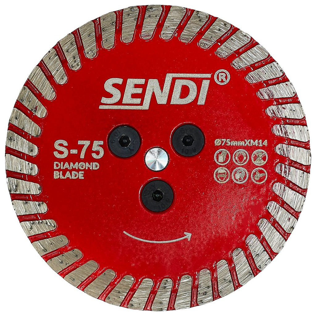 Tarcza diamentowa do gresu SENDI S-75 Ø75/M14