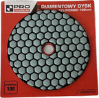 Diamentowy dysk szlifierski 100mm z rzepem granulacja 100 PRO-WT161