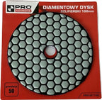 Diamentowy dysk szlifierski 100mm z rzepem granulacja 50 PRO-WT160